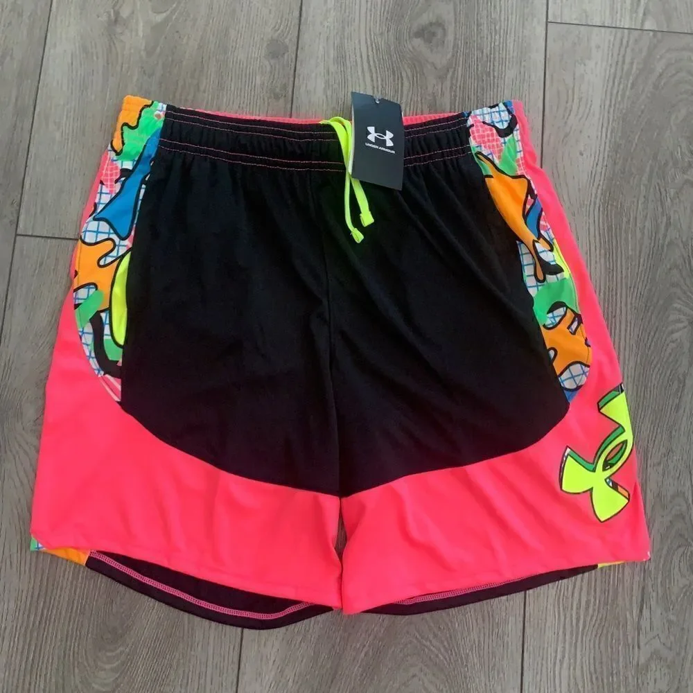 Under Armour girls loose fit shorts perfect for any sport practice